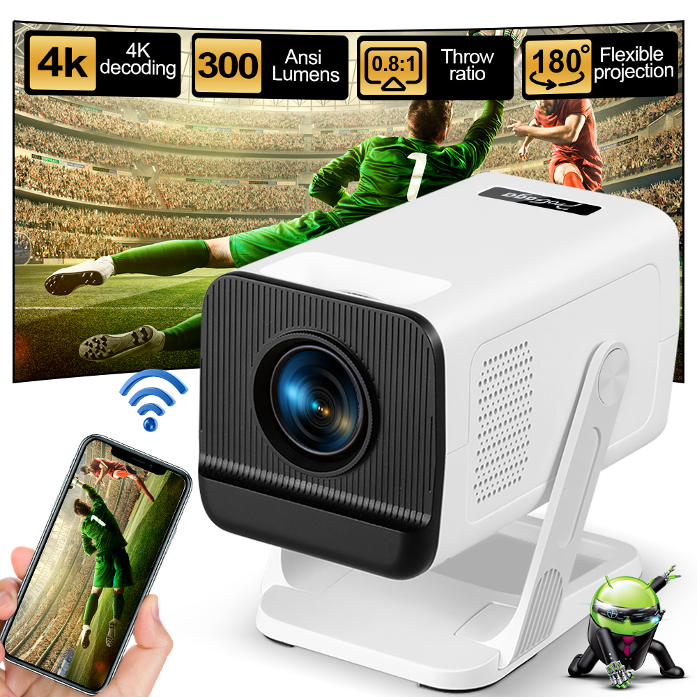 Home Cinema Hdmi - ThundeaL PG310 4K Android Projektör 300