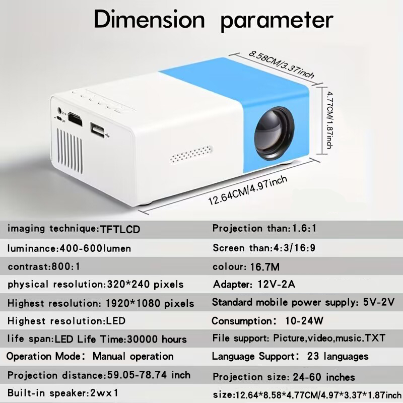Ev yatak odası duvar projeksiy - Home Cinema Hdmi incelemesi ve fiyatı