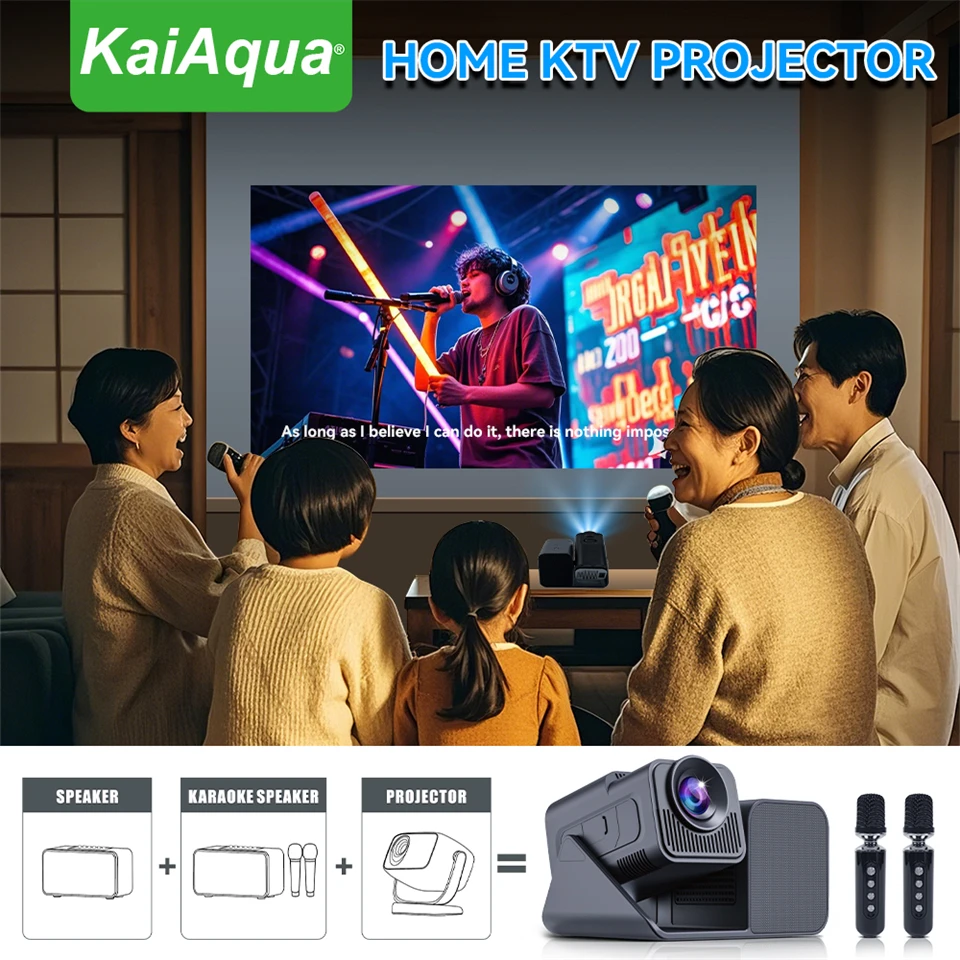 KaiAqua KTV Karaoke Projektörü - Home Cinema Karaoke Projector incelemesi ve fiyatı
