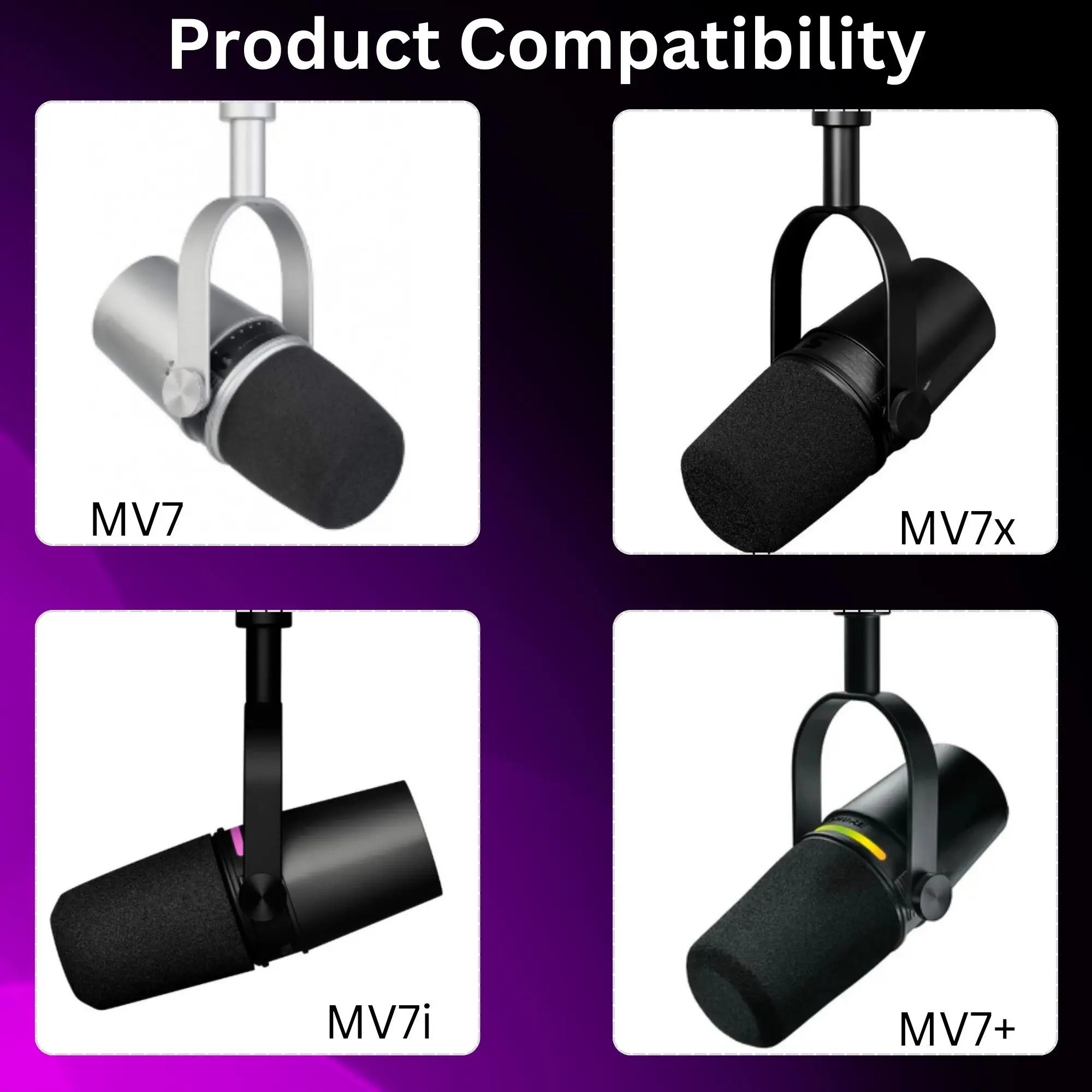 Shure MV7, MV7i, MV7+, MV7X Mi - Shure Mic Sm7B incelemesi ve fiyatı