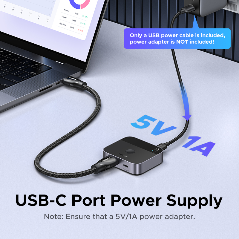UGREEN HDMI USB C Anahtarı 2's - Home Cinema Hdmi incelemesi ve fiyatı