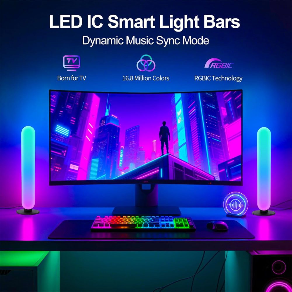 1/2/3 Adet Akıllı LED Işık Çub - Home Cinema Lighting incelemesi ve fiyatı