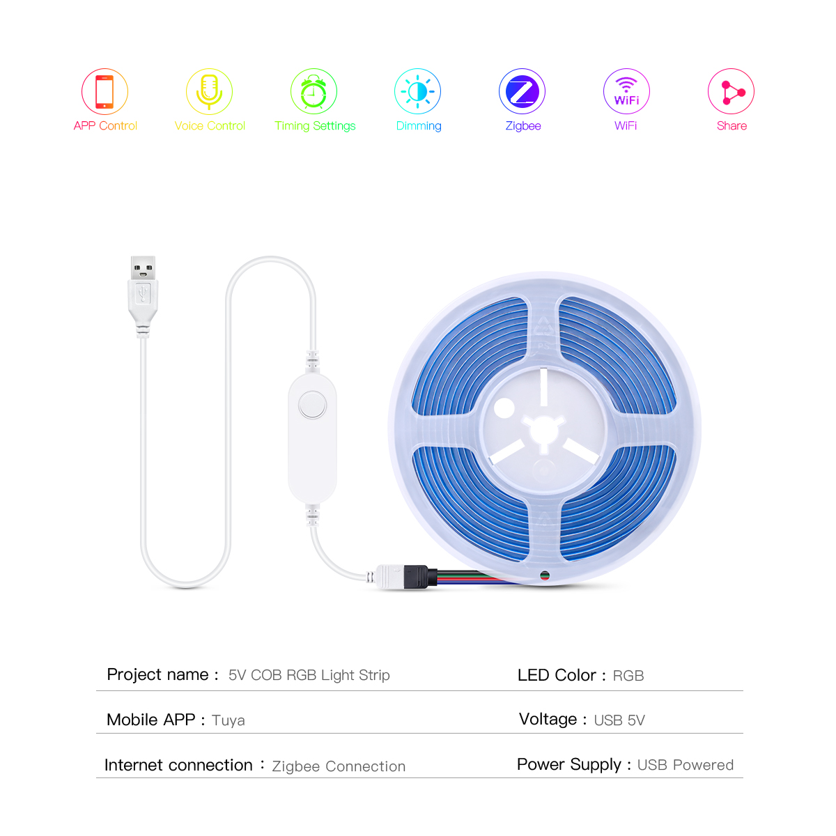 ZigBee LED Şerit Akıllı Tuya C - Home Cinema Lighting incelemesi ve fiyatı