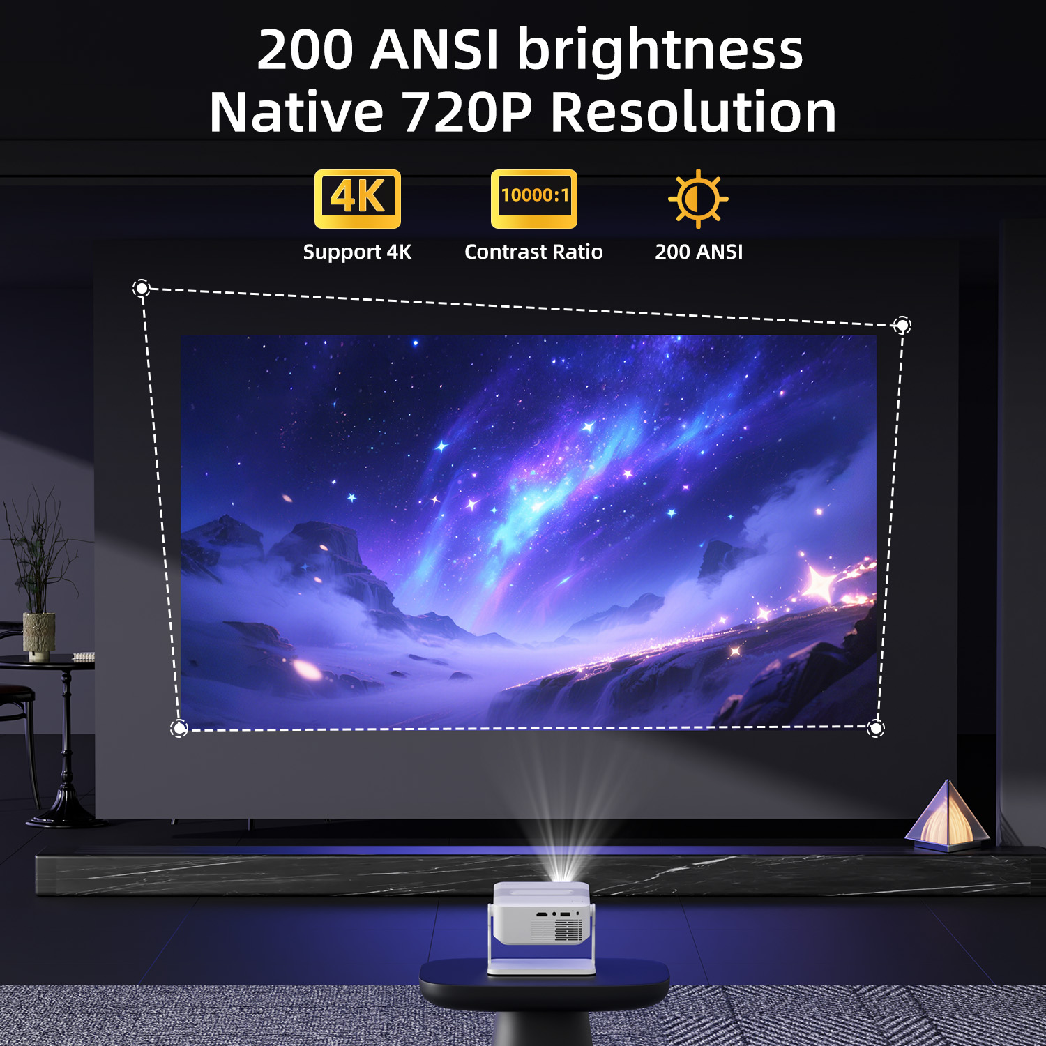 Xnano Projektör HA109 4K Andro - Home Cinema Hdmi incelemesi ve fiyatı